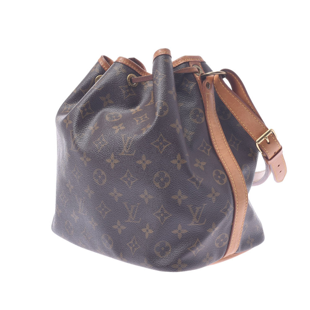 Louis Vuitton Shoulder Monogram Bag Noe Canvas Brown